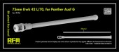 Rye Field Model RFM2096 75 mm KwK 42 L/70 for Panther Ausf G 3D Printed Gun Barrel 1:35