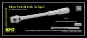 Rye Field Model RFM2098 88 mm KwK 36 L/56 for Tiger I 3D Printed Gun Barrel 1:35