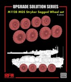 Rye Field Model RFM2110 M1128 MGS Stryker Sagged Wheel Set (8 pcs) 1:35