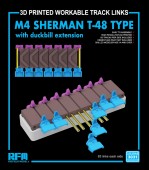Rye Field Model RFM3031 M4 Sherman T-48 Type w/ Duckbill Extension 1:35