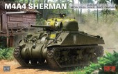 Rye Field Model RFM5119 M4A4 Sherman with Workable Tracks & Metal Barrel 1:35