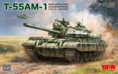 Rye Field Model RFM5147 T-55 AM-1 Main Battle Tank with Workable Tracks 1:35