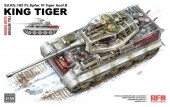 Rye Field Model RFM5159 Sd.Kfz. 182 Pz.Kpfw. VI Tiger Ausf. B Full Interior Clear Version 1:35