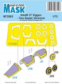Special Hobby 100-M72003 SAAB 37 Viggen Two Seater Mask 1:72