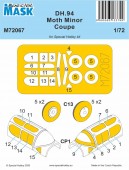Special Hobby 100-M72067 DH.94 Moth Minor Coupe MASK 1:72