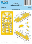 Special Hobby 100-M72070 Fairey Albacore Mk.I/II MASK 1:72