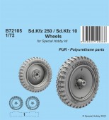 Special Hobby 129-B72105 Sd.Kfz 250 / Sd.Kfz 10 Wheels 1:72