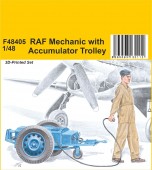 Special Hobby 129-F48405 RAF Mechanic with Accumulator Trolley 1:48