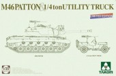Takom TAK2117X MEDIUMÂ TANK M46Â  PATTON + 1/4 ton UTILITY TRUCK Limited Edition 1:35