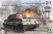Takom TAK2178 King Tiger w/105mm KwK 46L/68 2 in 1 1:35