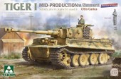 Takom TAK2200 Tiger I Mid-Production w/Zimmerit  Sd.Kfz.181 Pz.Kpfw.VI Ausf.E Otto Carius (Limited edition) 1:35