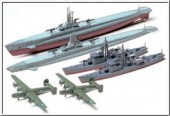 Tamiya 31903 1:700 US Submarine & Japanese Chaser - Gato Class & Chaser No.13