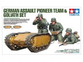 TAMIYA 35357 1:35 German Assault Pioneer Team & Goliath Set 