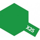 TAMIYA 81025 X-25 Clear Green - Acrylic Paint (Gloss) 23 ml 