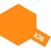 TAMIYA 81026 X-26 Clear Orange - Acrylic Paint (Gloss) 23 ml 