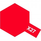 TAMIYA 81027 X-27 Clear Red - Acrylic Paint (Gloss) 23 ml 