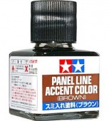 TAMIYA 87132 Panel Line Accent Color (Brown) - 40ml