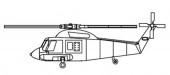 Trumpeter 03474 SH-2 Seasprite 1:700