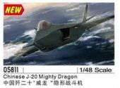 Trumpeter 05811 Chinese J-20 Mighty Dragon 1:48