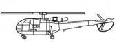 Trumpeter 06286 Alouette Helicopter 1:350