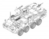 Trumpeter 07422 M1127 Stryker Reconnaissance Vehicle (RV) 1:72