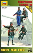 Zvezda 3504 1:35 Soviet tank crew WWII - 4 figures