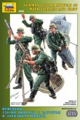 ZVEZDA 3583 1:35 German 120 mm Mortar 42 with Trailer and Crew WWII - 4 figures