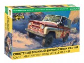 Zvezda 43007 1:43 Soviet military off-road vehicle UAZ-469