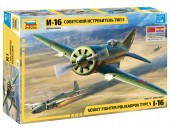 Zvezda 4832 1:48 Soviet Fighter Polikarpov I-16 Type 5 - ZVEZDA