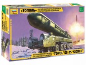 ZVEZDA 5003 1:72 Russian intercontinental ballistic missile launcher Topol SS-25 Sickler