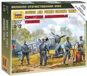 Zvezda 6187 1:72 Soviet Airforce Ground Crew 5 Figures