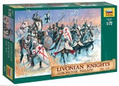 Zvezda 8016 1:72 Livonian Knights 9 Mounted And 24 Infantry Figures 