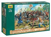 Zvezda 8059 1:72 MEDIEVAL PEASANT ARMY - 42 figures